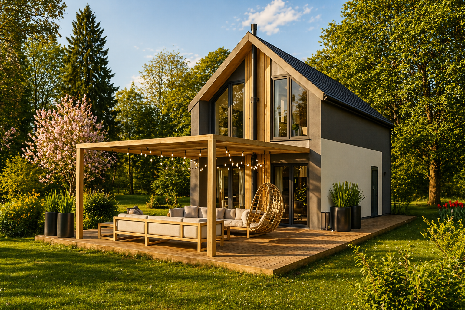 dom na zgłoszenie z dwoma sypialniami mały dom bez pozwolenia szybki w budowie