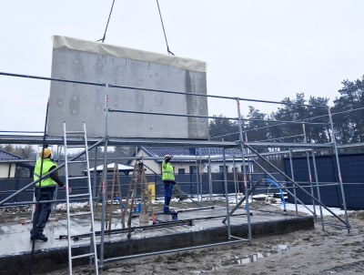 Nowoczesna stodoła KOS poddasze