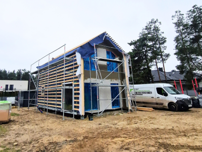 Nowoczesna stodoła KOS poddasze