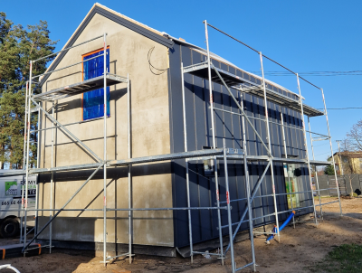 Nowoczesna stodoła KOS poddasze