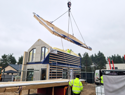 Nowoczesna stodoła KOS poddasze