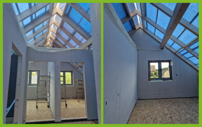 Dom prefabrykowany w Tumlinie – indywidualny projekt z poddaszem użytkowym