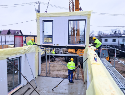 Nowoczesna stodoła KOS poddasze